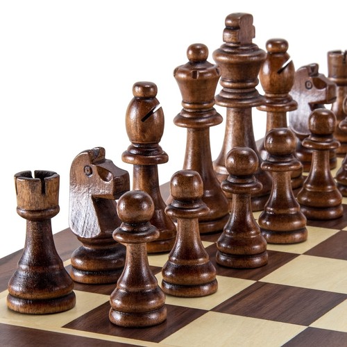 32pcs wooden chess - wooden,