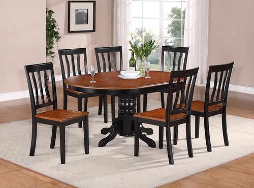 7pc dining set 42x60 oval - dining,
