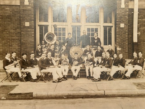 Vtg photo vincennes high - vtg., in