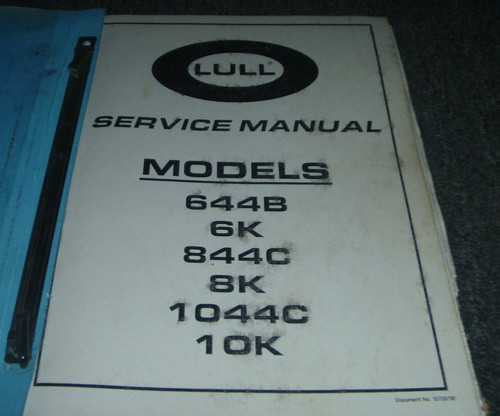 Lull model 1044c telehandler - model,