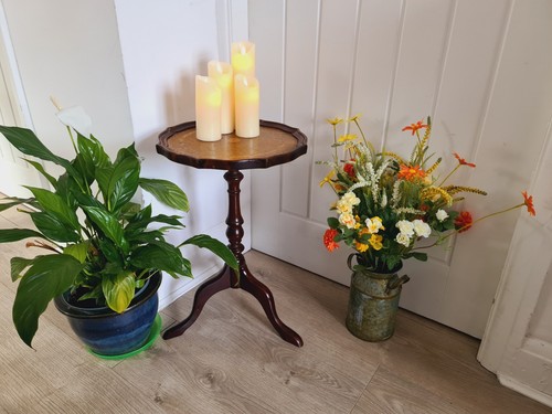 Vintage wooden table embossed - wooden,