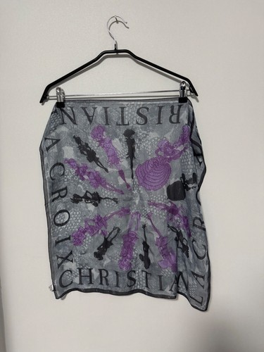 Christian lacroix silk scarf - silk,