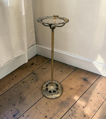 Antique art deco ashtray stand - art,