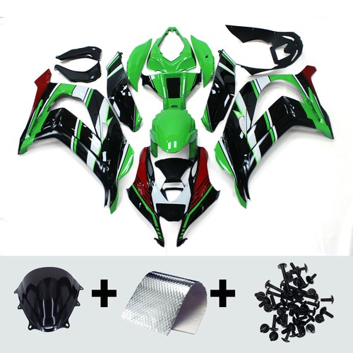 Green black fairings - green,
