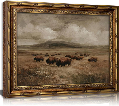 Gold framed wall - gold, vintage