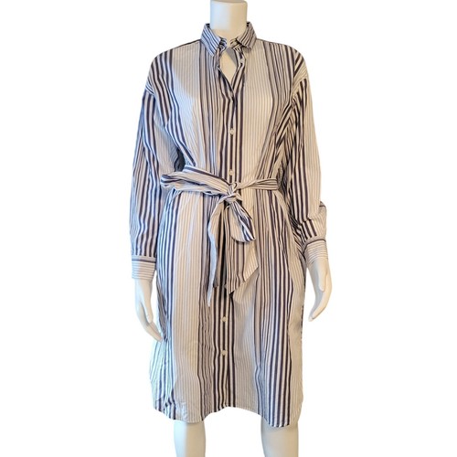 Blue long sleeved striped - blue,