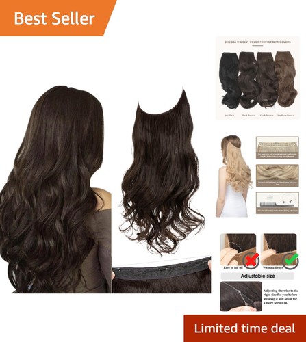 Natural look dark - dark, curly