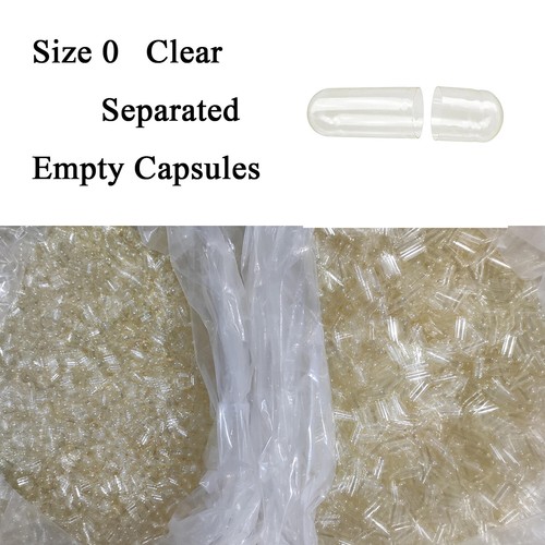 Size clear empty gelatin - clear,
