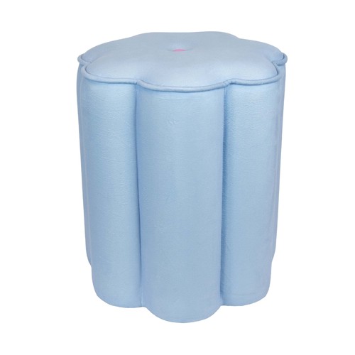 Flower petal ottoman blue - ottoman,