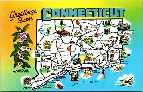 State map postcard greetings - state,
