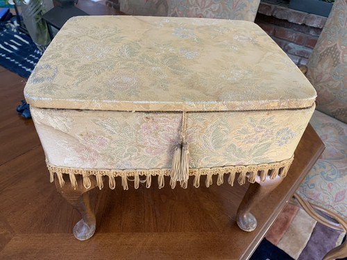 Vintage sewing stool notions - vintage,