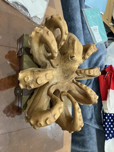 Wooden octopus - wooden,