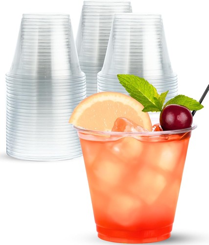 Clear plastic cups 40 - 9,