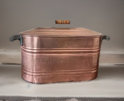 Antique copper boiler - antique,