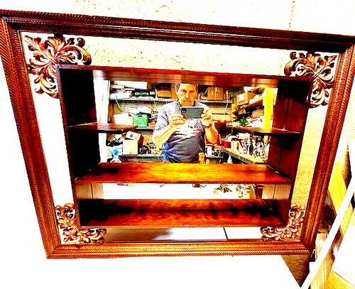 Mcm shelf shadowbox mirror - mcm, 4