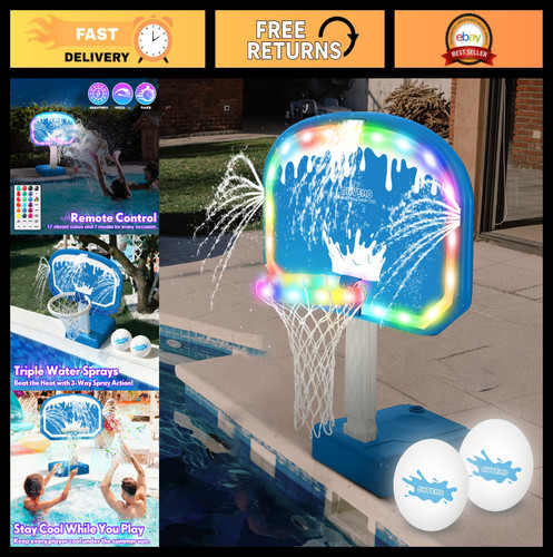 Led pool basketball - basketball, hoop