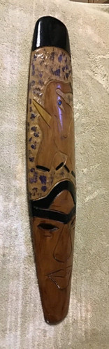 African tribal wooden mask - african,