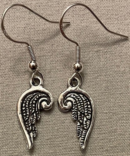 Wings earrings ornate - sm,