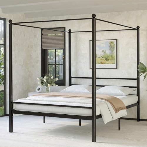 Canopy bed frame four - frame,, poster