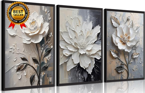 3pcs modern abstract flower - 3pcs,