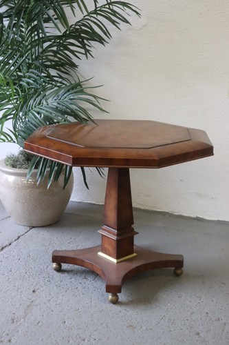 Vintage burl wood octagonal - burl,