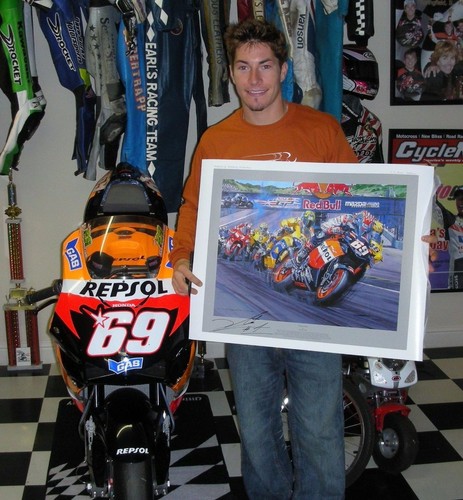 Nicky hayden hand signed - nicky,