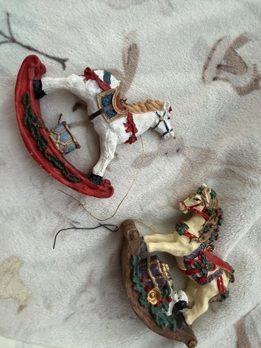 Vintage resin rocking horse - rocking,