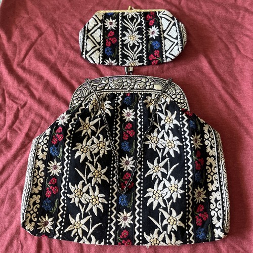 Vintage purses set embroidered - purses,