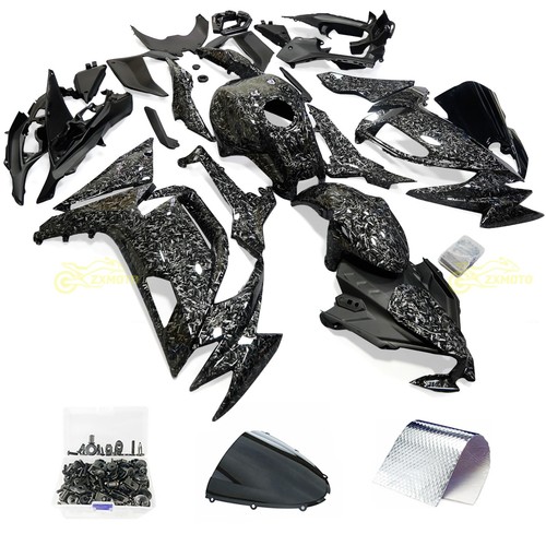 Black carbon fiber fairing - fiber,