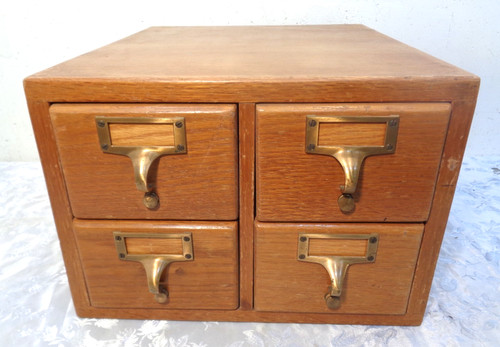 Vintage antique oak drawer - oak, 4