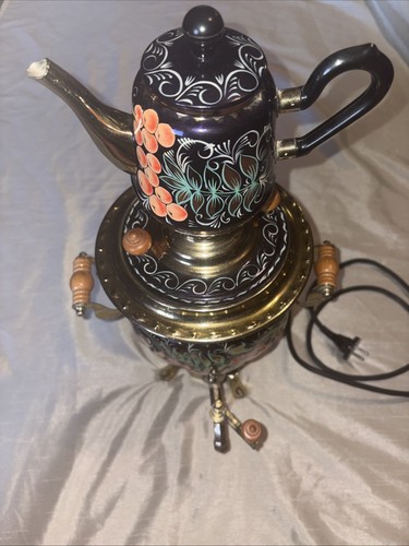 Vtg electric samovar - samovar, painted