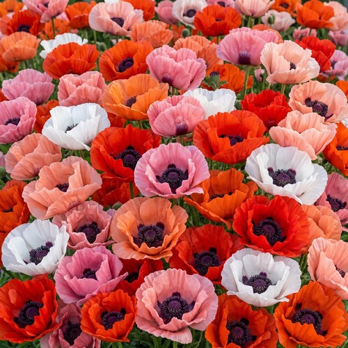 Poppy oriental mixed - poppy, colors