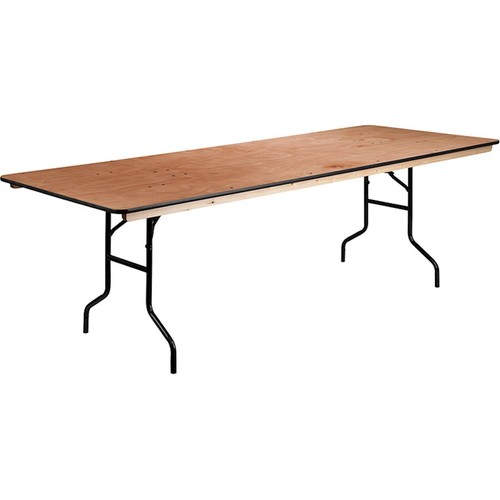 Flash foot rect wood folding - 8-foot,