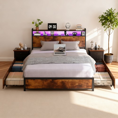 Platform bed with storage - platform,