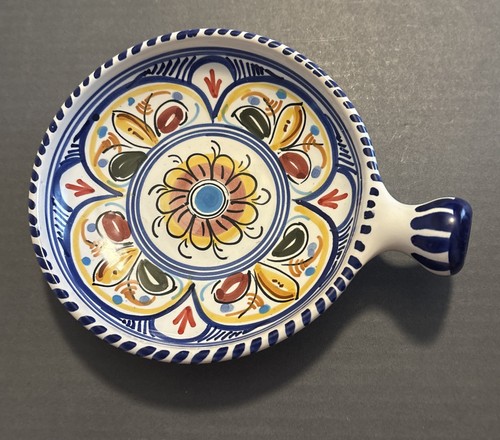 Hand painted tapas dish - hand, dish/