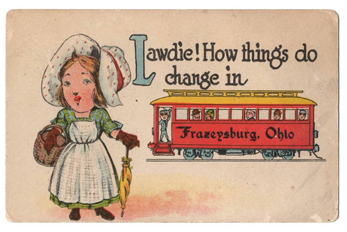 1914 trolley comic - 1914~trolley,