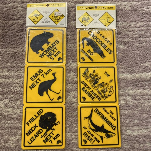 Australia coasters roadsign - australia,
