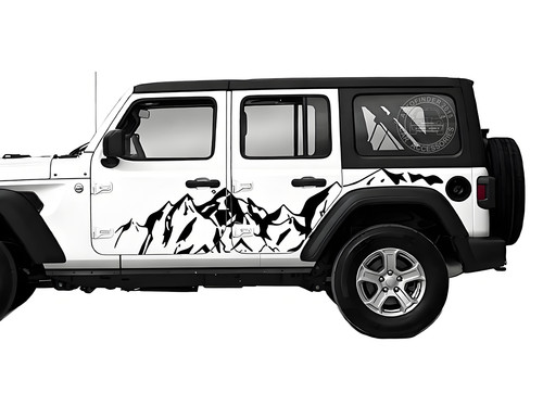 Snow mountain graphics - snow, car