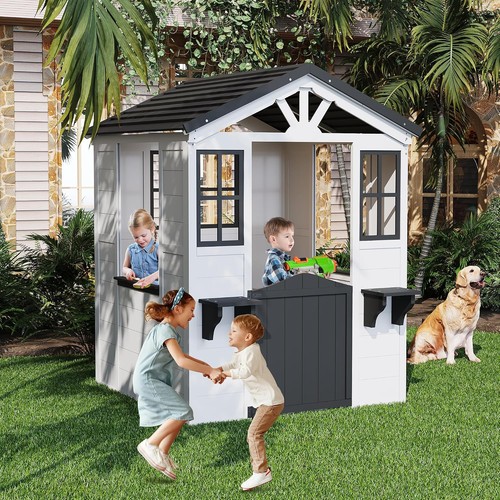 Cedar wooden kids playhouse - kids,