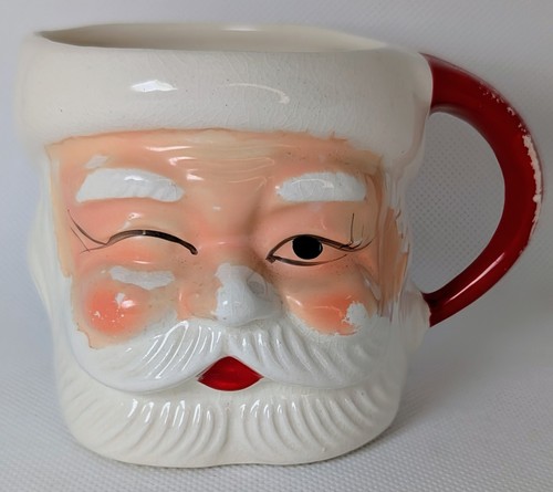 Vintage japan winking santa - vintage,