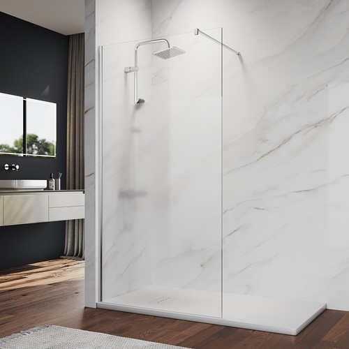 Elegant frameless shower - shower, door