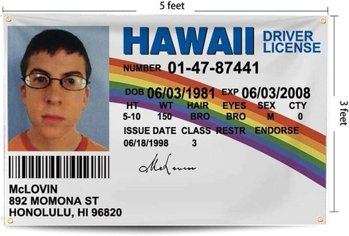 Mclovin banner fake driver - banner,