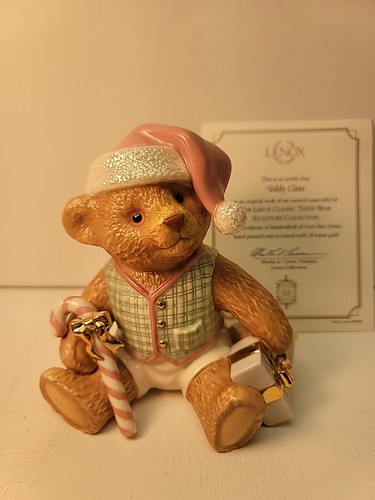 Lenox teddy claus bear - lenox,