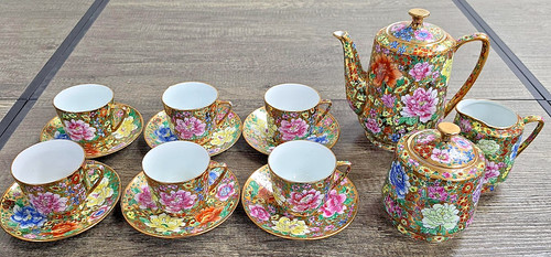 Vintage hand painted gold - vintage,
