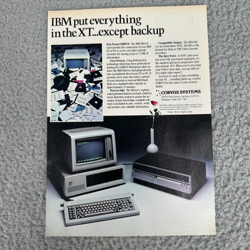 1983 ibm corvus - pc, xt