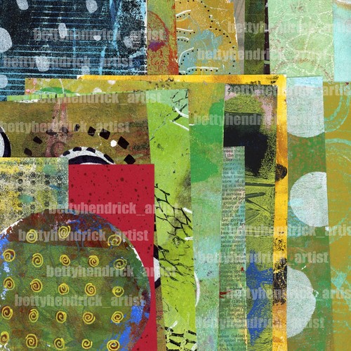 Printed collage papers - printed,