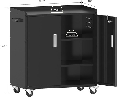 Metal storage cabinet with - metal,