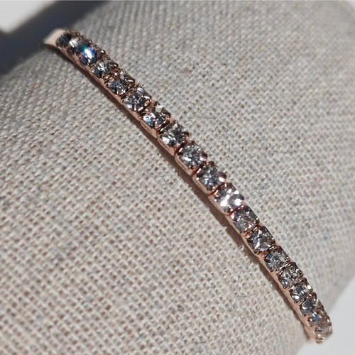 Rose gold tone - gold, tennis