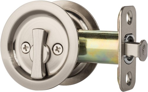 Pocket door latch - pocket, round