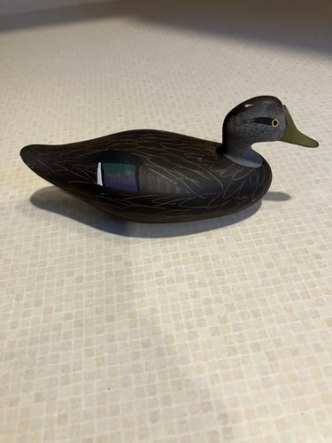 Vintage duck decoy mini - vintage, black